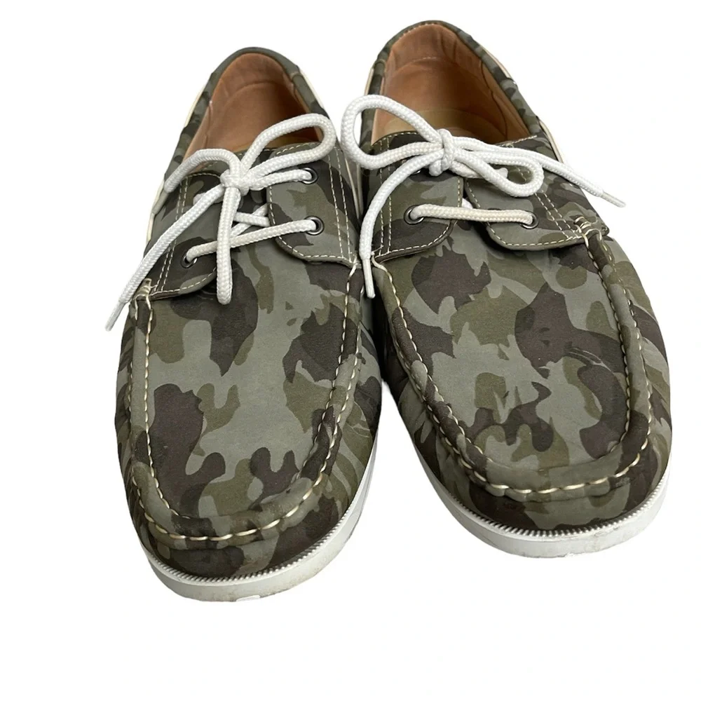 Phat Classic Mens Camo Deck/Boat Shoes Size 13